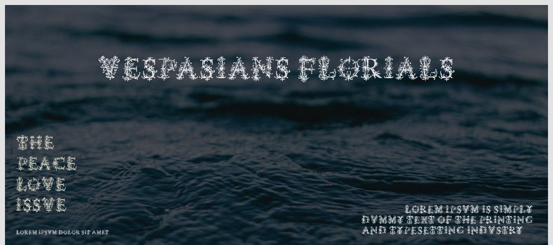 Vespasians Florials Font