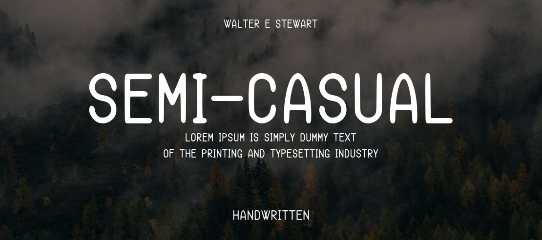 Semi-Casual Font