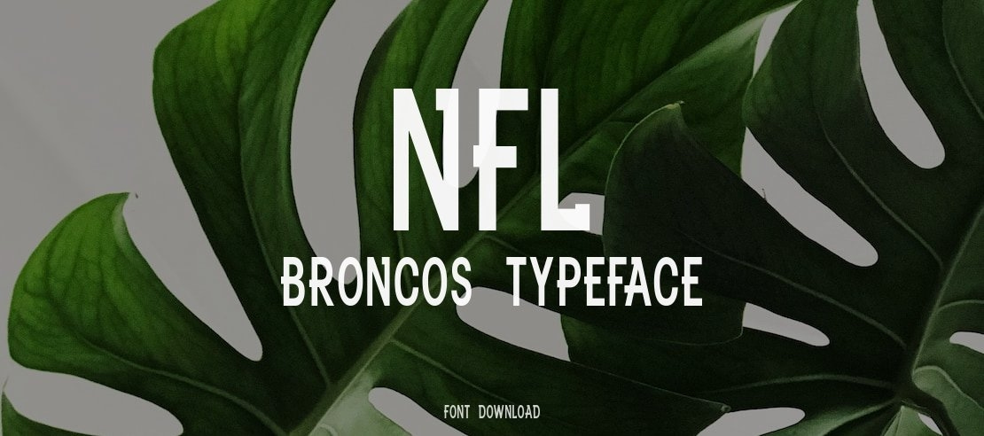NFL Broncos Font