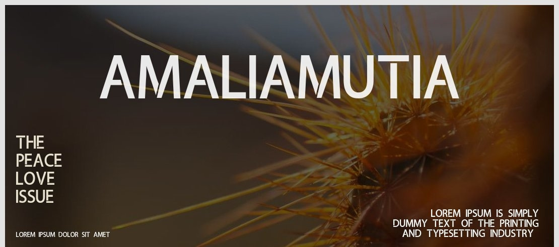 amaliamutia Font
