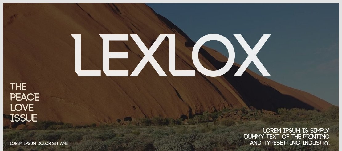 Lexlox Font