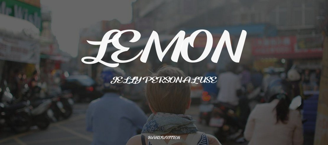 Lemon Jelly Personal Use Font