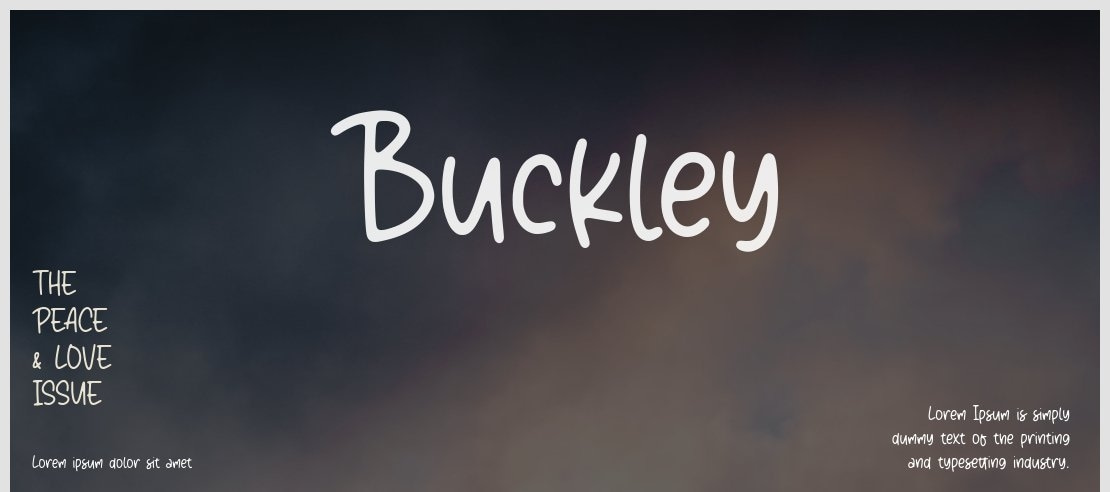 Buckley Font