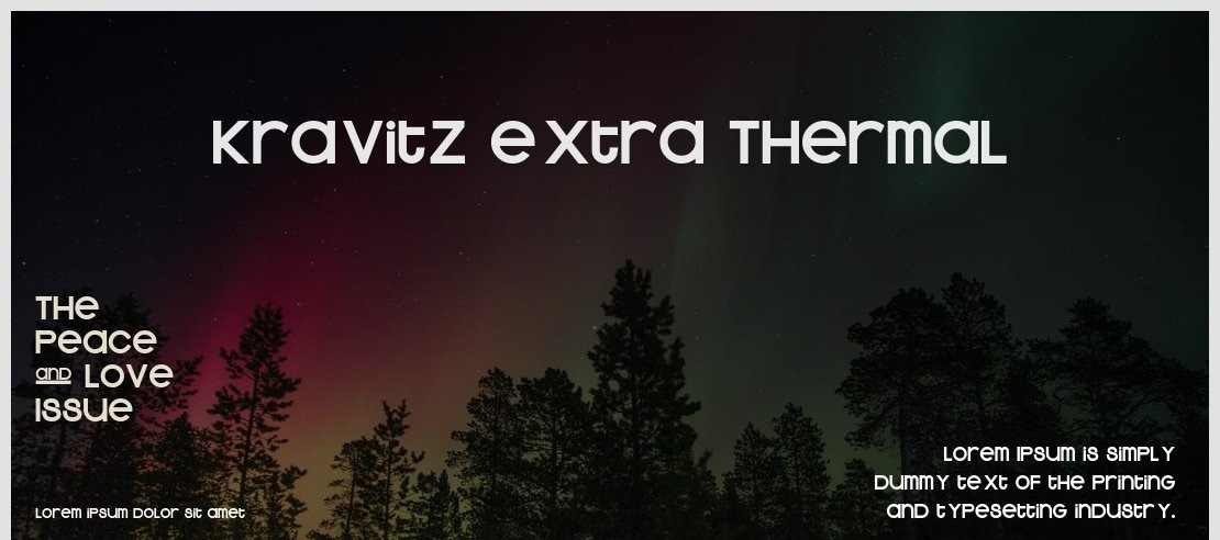 Kravitz Extra Thermal Font Family