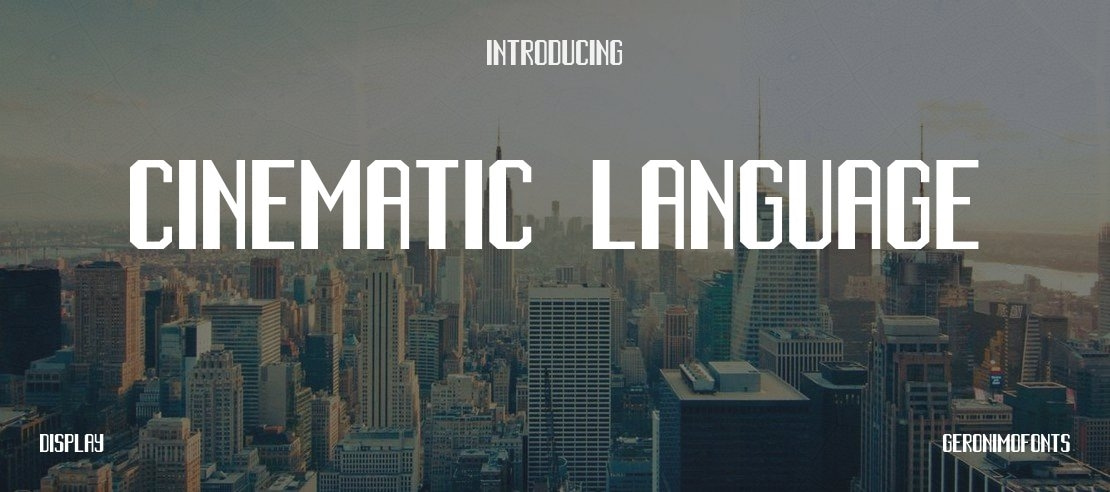 Cinematic Language Font