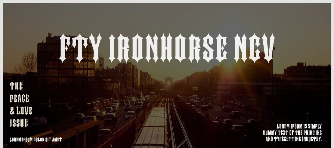 FTY IRONHORSE NCV Font Family