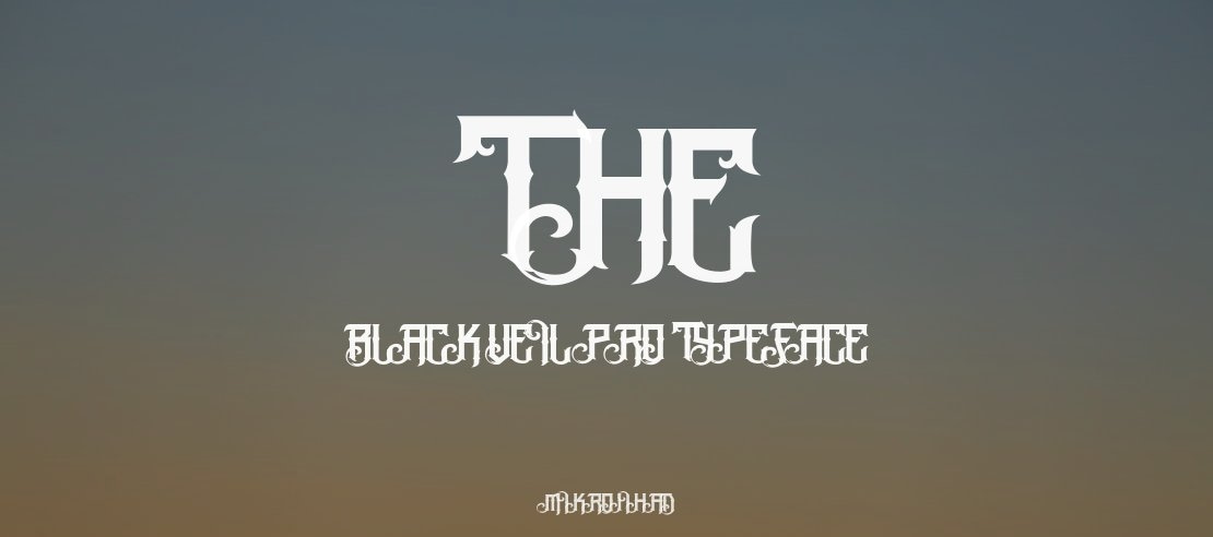 The Black Veil Pro Font