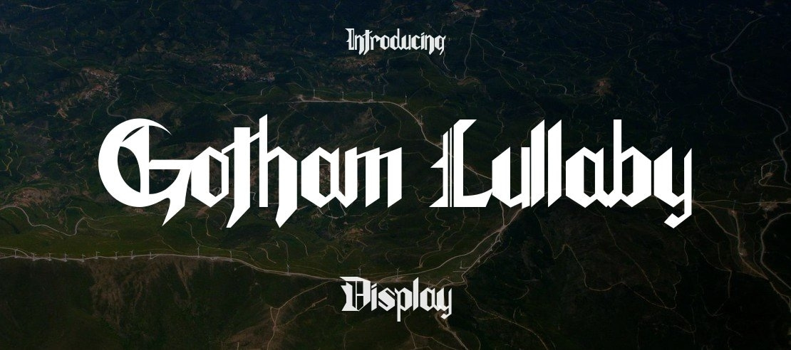 Gotham Lullaby Font