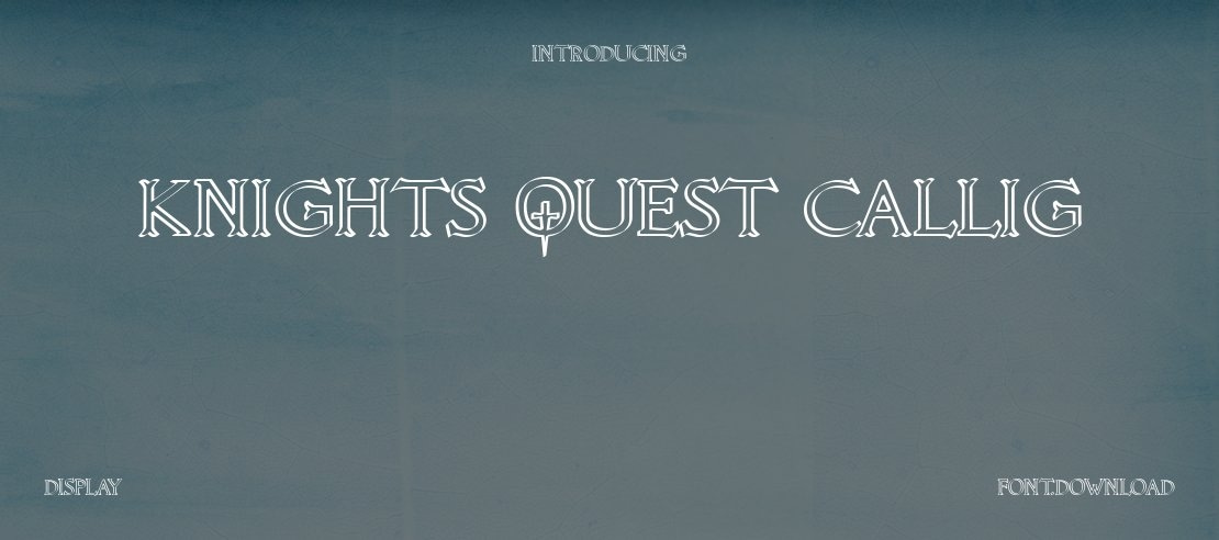 Knights Quest Callig Font Family