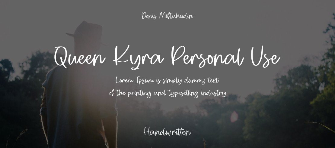 Queen Kyra Personal Use Font