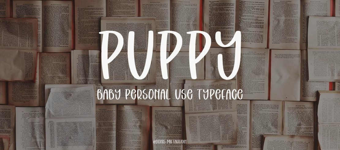 Puppy Baby Personal Use Font