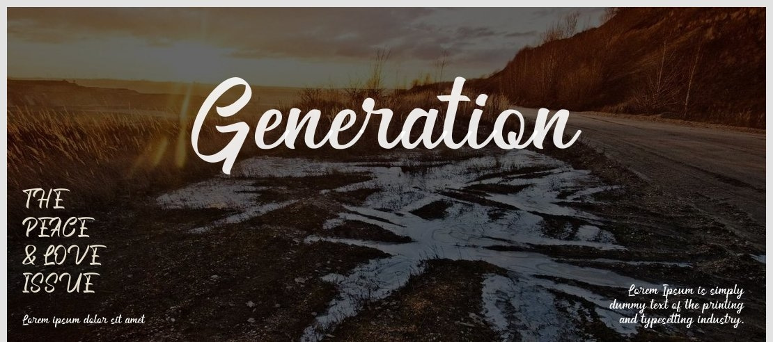 Generation Font