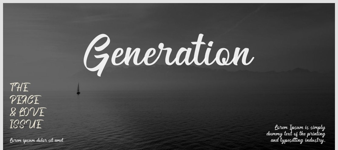 Generation Font