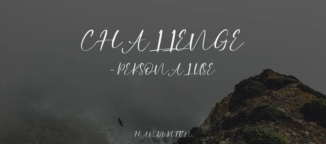 Challenge - Personal Use Font