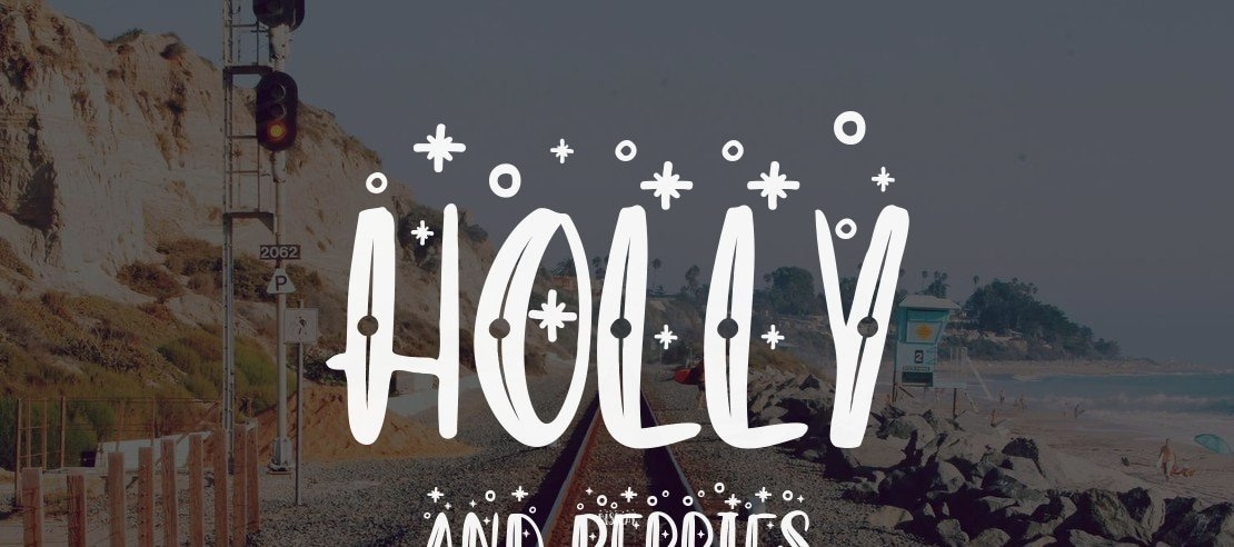 Holly And Berries Font