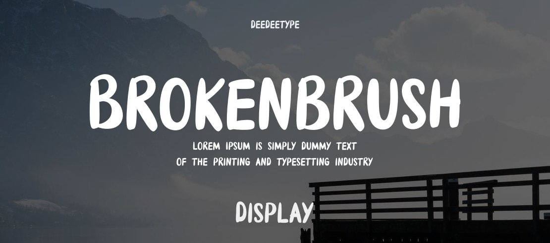 Brokenbrush Font