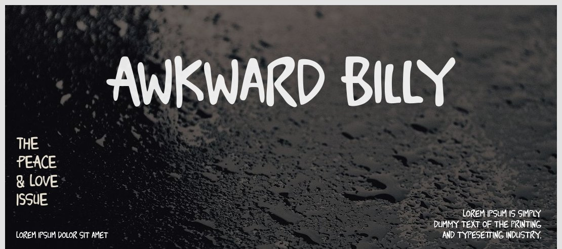 Awkward Billy Font