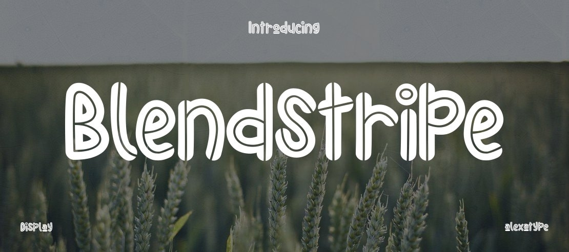 Blendstripe Font