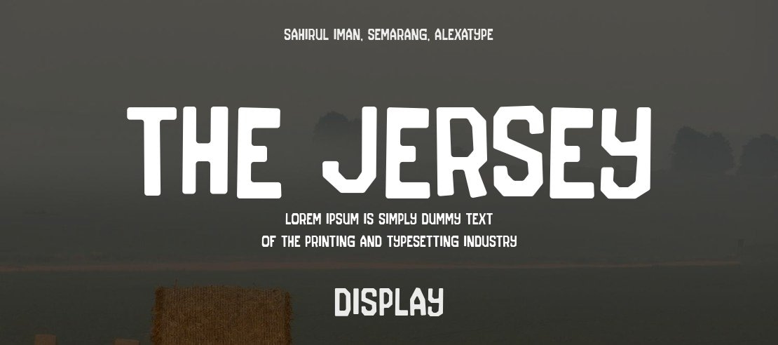 The Jersey Font