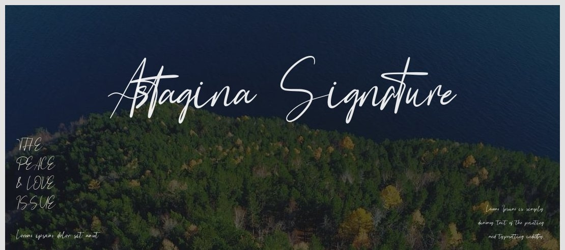 Astagina Signature Font