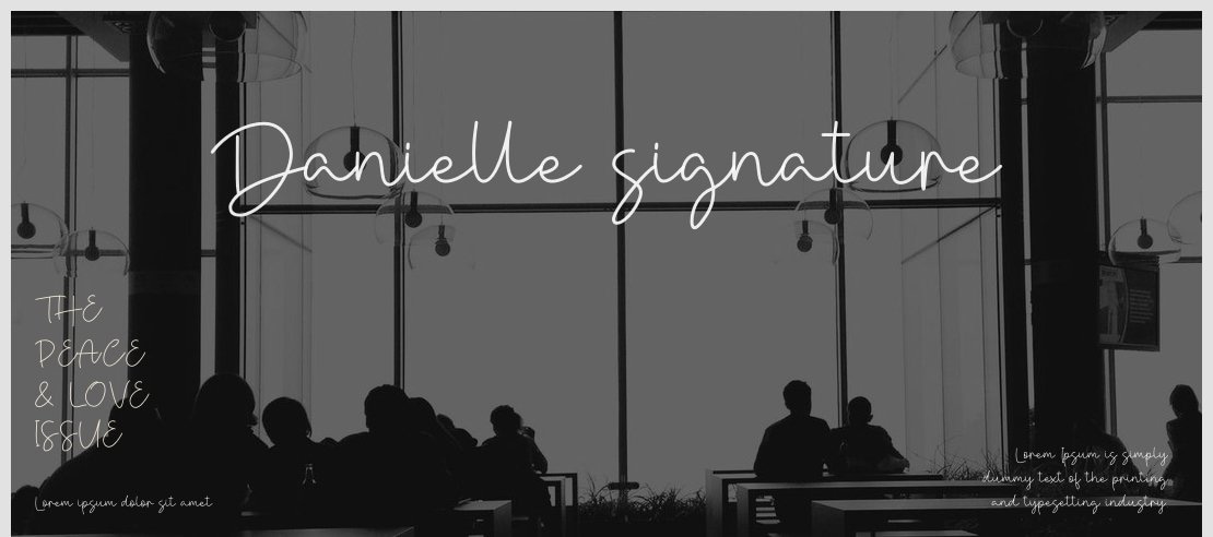 Danielle signature Font