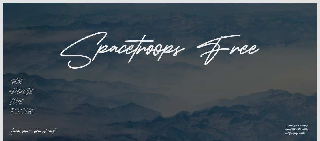 Spacetroops Free Font