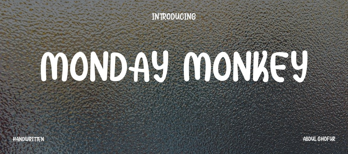 Monday Monkey Font
