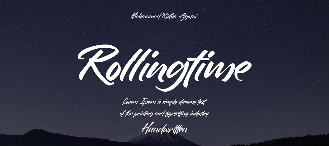 Rollingtime Font
