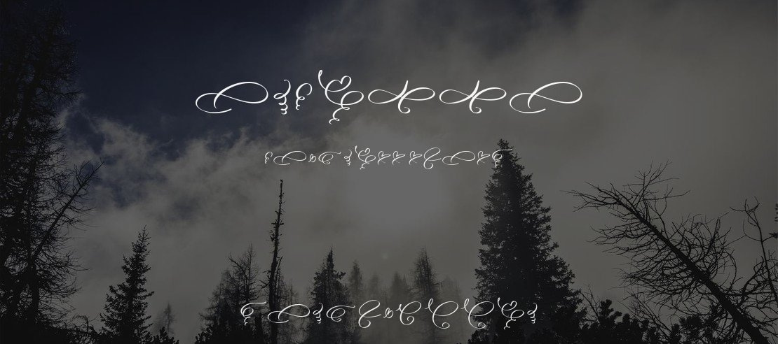 Angella Gardness Swash Font