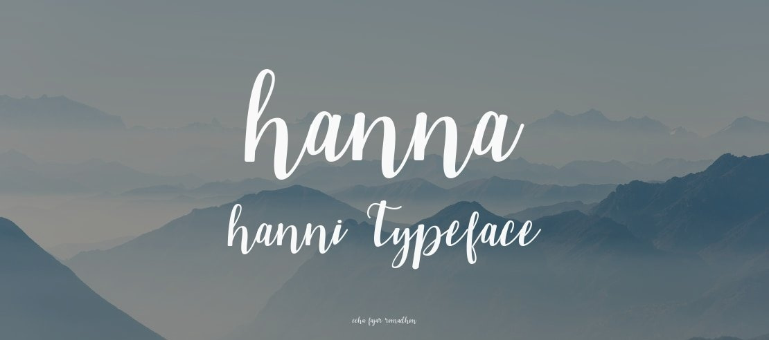 hanna hanni Font