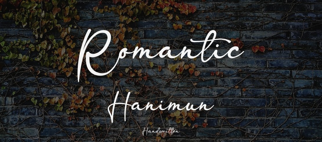 Romantic Hanimun Font