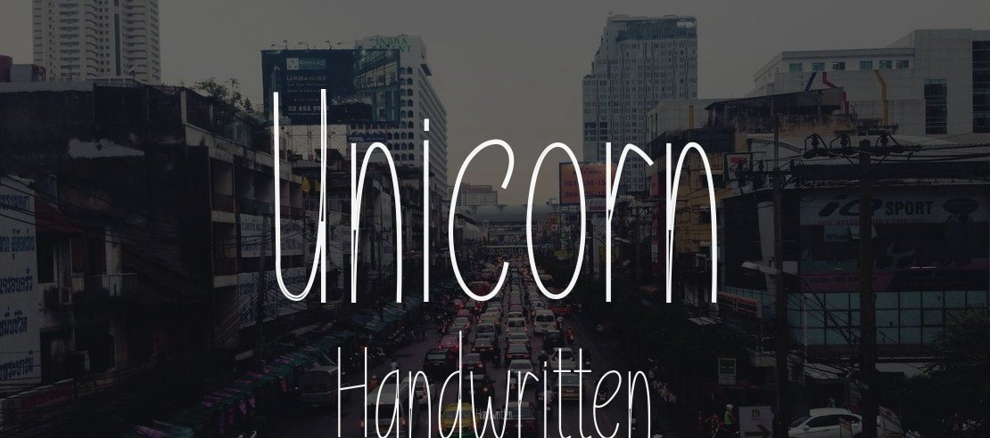 Unicorn Handwritten Font