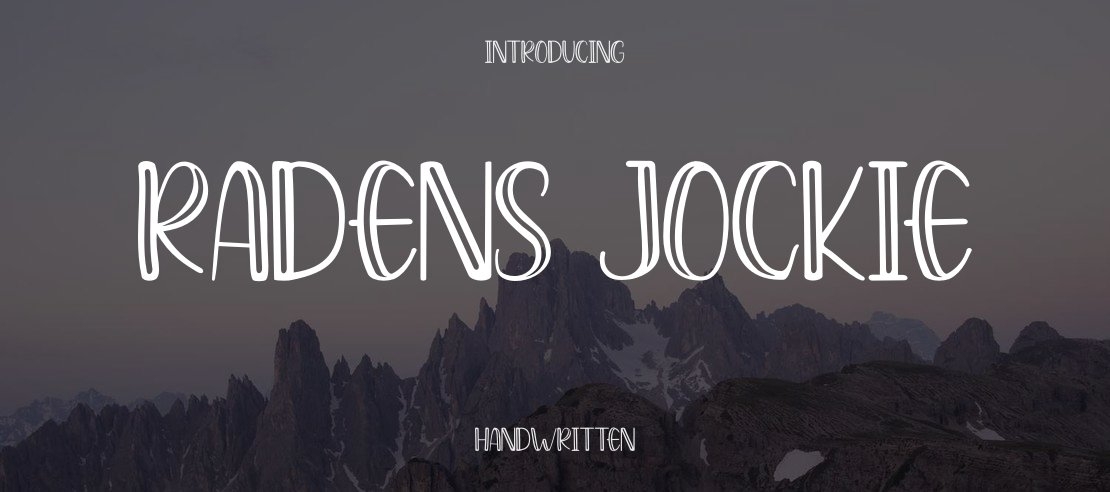 Radens Jockie Font Family