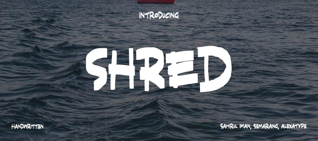 SHRED Font