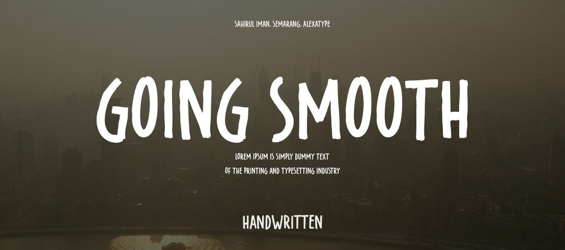 Going Smooth Font
