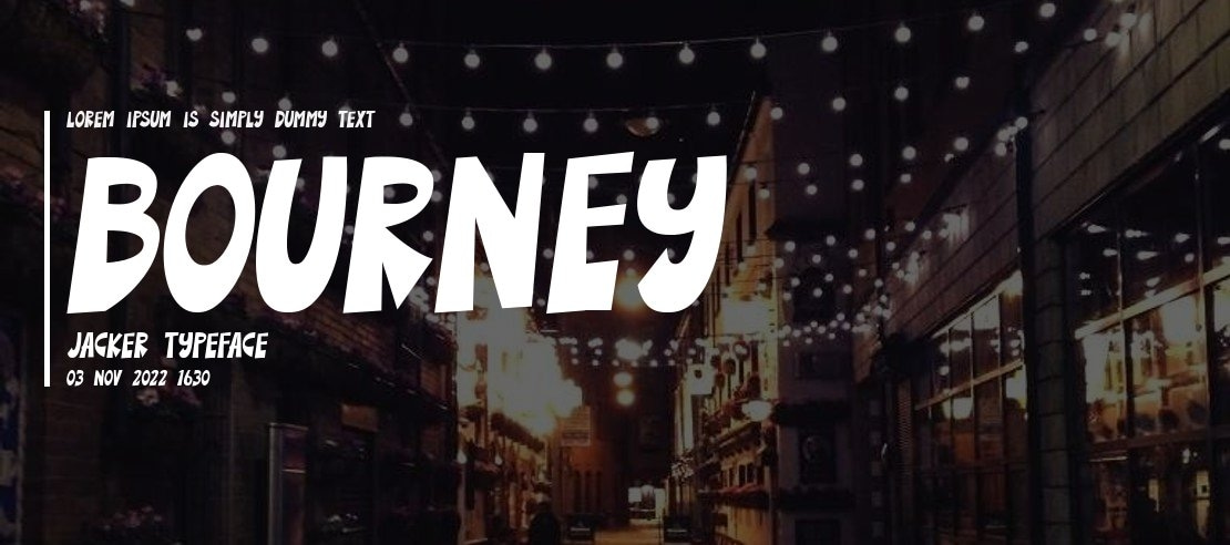 Bourney Jacker Font