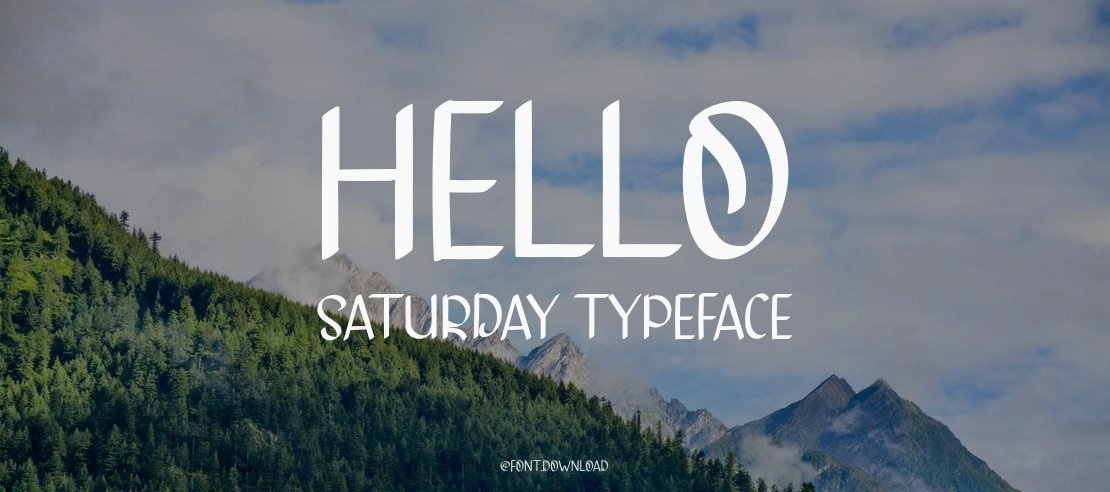 Hello Saturday Font