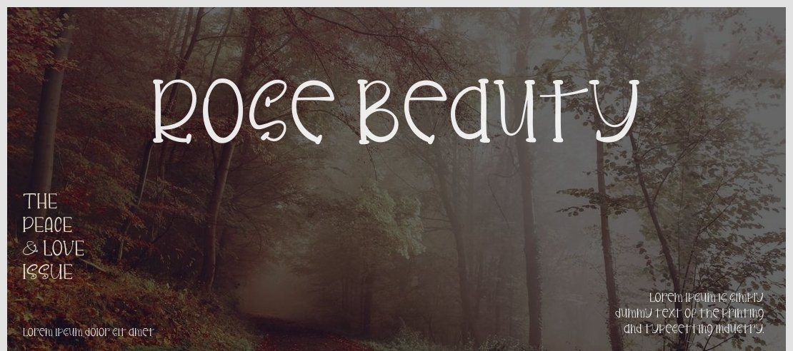 Rose Beauty Font