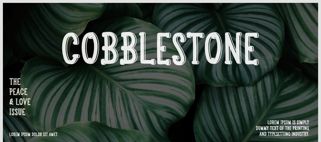 Cobblestone Font