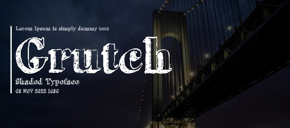 Grutch Shaded Font