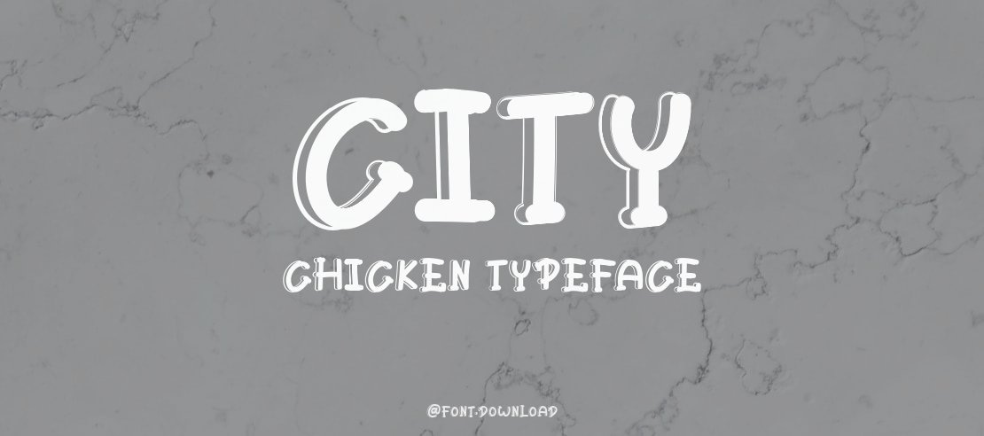City Chicken Font