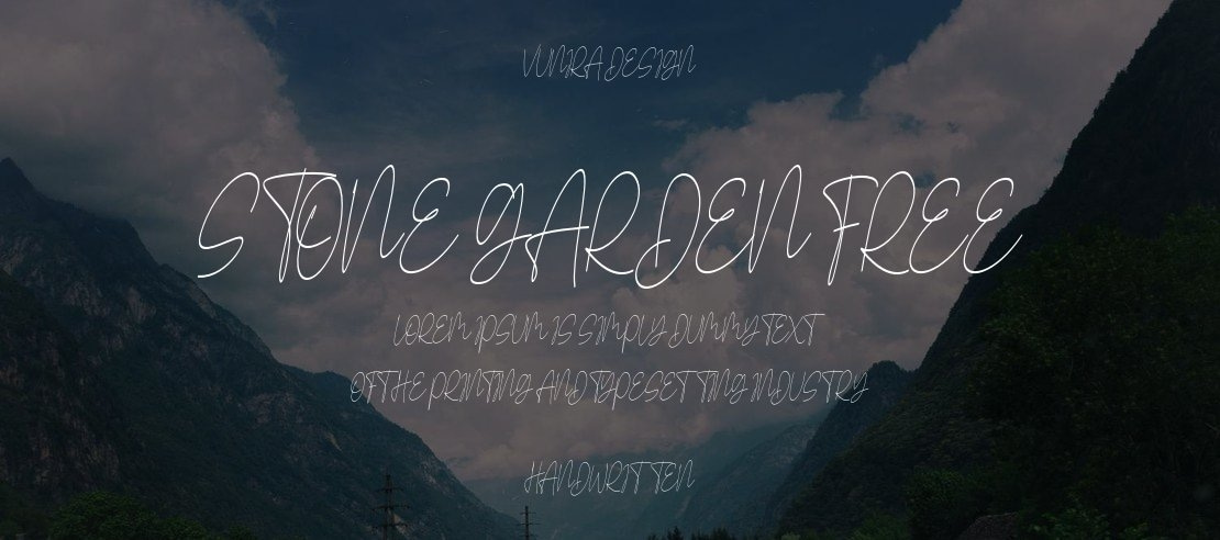 Stone Garden FREE Font