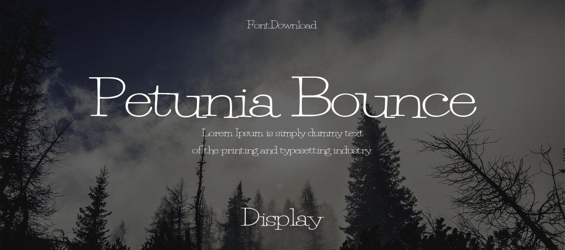 Petunia Bounce Font