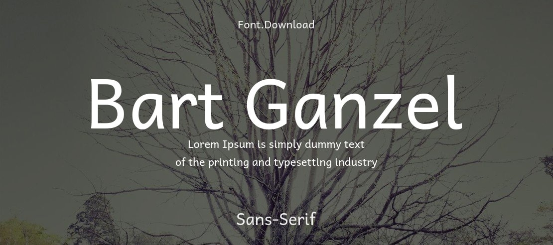 Bart Ganzel Font