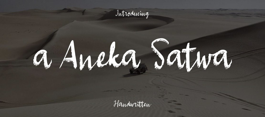 a Aneka Satwa Font