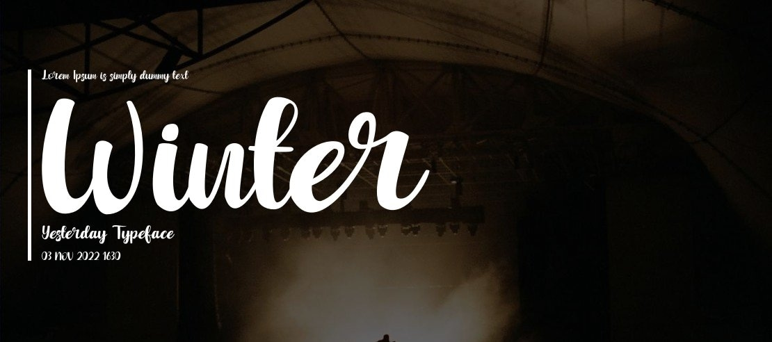 Winter Yesterday Font