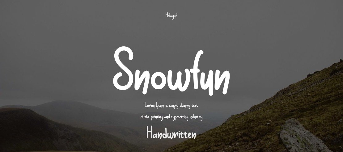 Snowfun Font