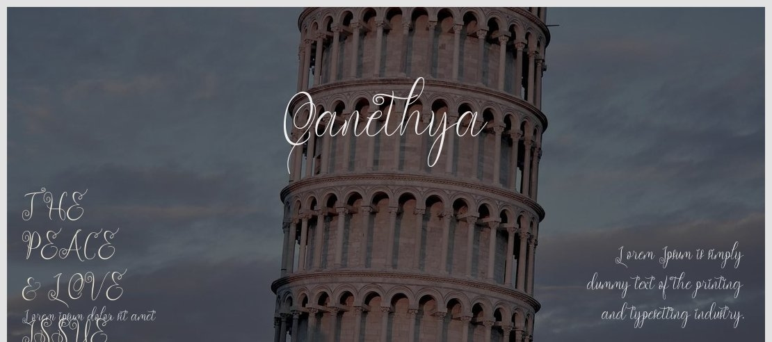 Qanethya Font