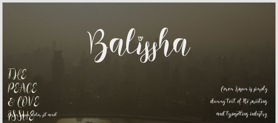 Balissha Font