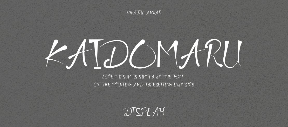 Kaidomaru Font